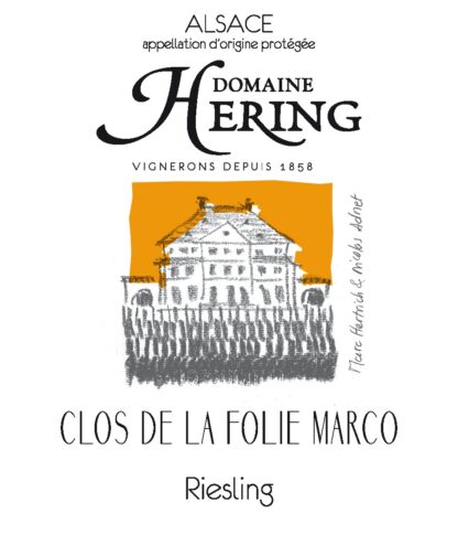 Riesling Bio "Clos de la Folie Marco" - Domaine Hering - AOC Alsace – Image 2