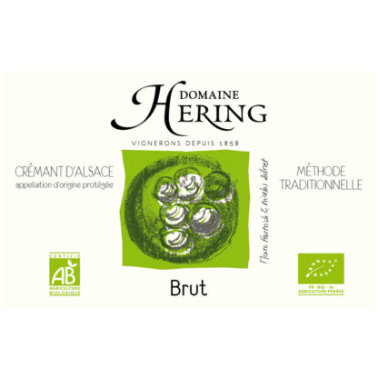 Crémant d'Alsace Brut bio - Domaine Hering - AOC Alsace – Image 2